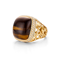 Classic Large Ajour Tiger Eye